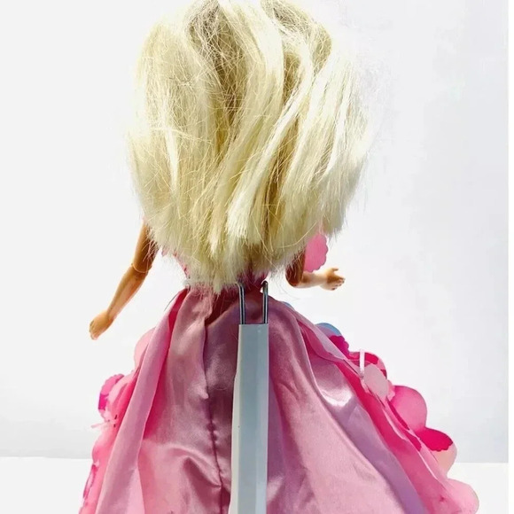 MATTEL BARBIE Doll Blonde Hair Floral Dress Articulated Elbows Knees 12" Tall - Picture 3 of 12